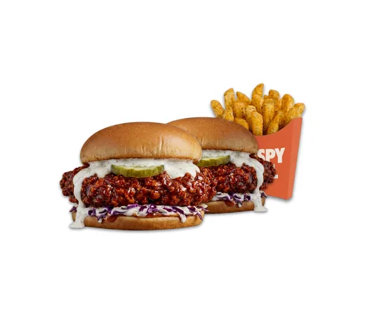 Ranch Slider - menu CRISPY SOUL, poulet frit halal et waffle burgers
