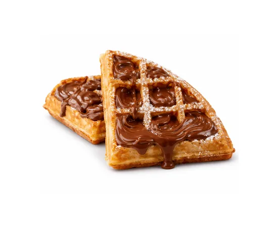 Sweet Waffle Duo Nutella - menu CRISPY SOUL, poulet frit halal et waffle burgers
