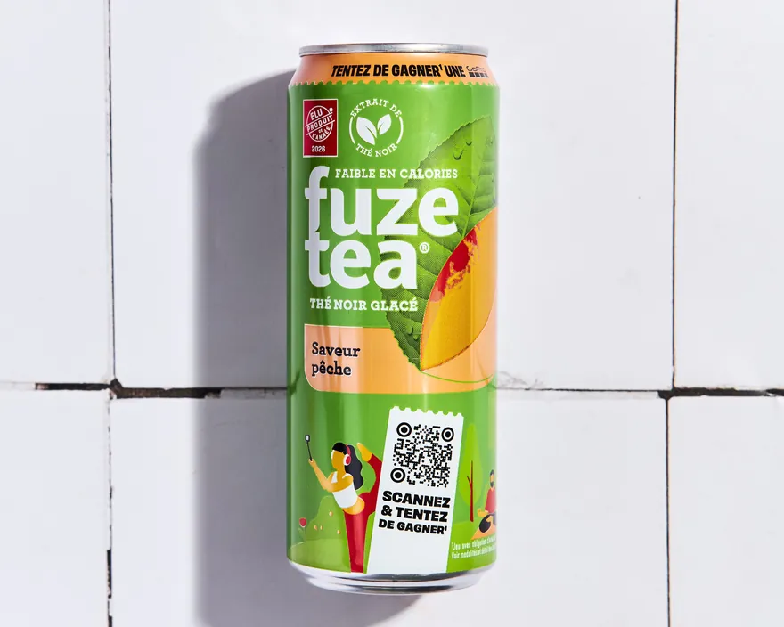Fuze Tea 33cl - menu CRISPY SOUL, poulet frit halal et waffle burgers