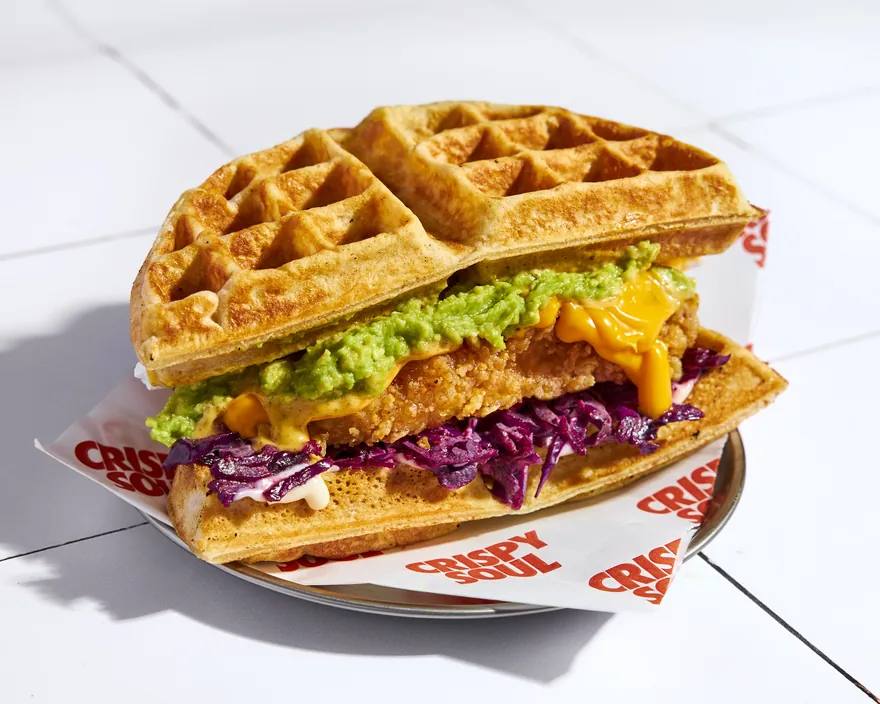 Joaquin Guzman Waffle - poulet frit halal et waffle burger CRISPY SOUL