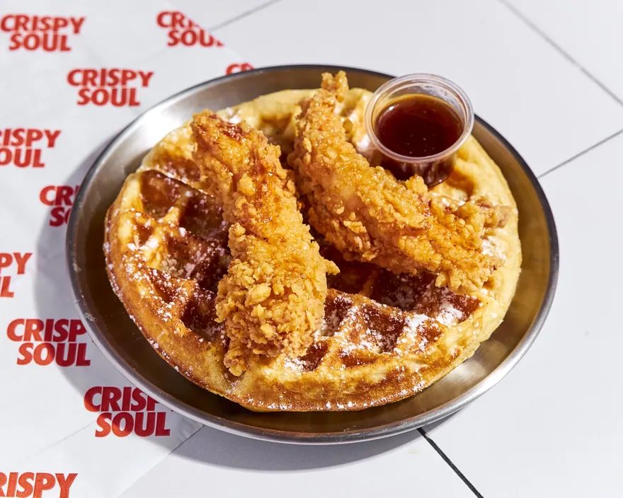Original Chicken Waffle - menu CRISPY SOUL, poulet frit halal et waffle burgers