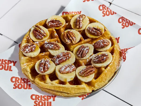 Waffle Banane Noix de Pecan, CRISPY SOUL Saint-Mandé